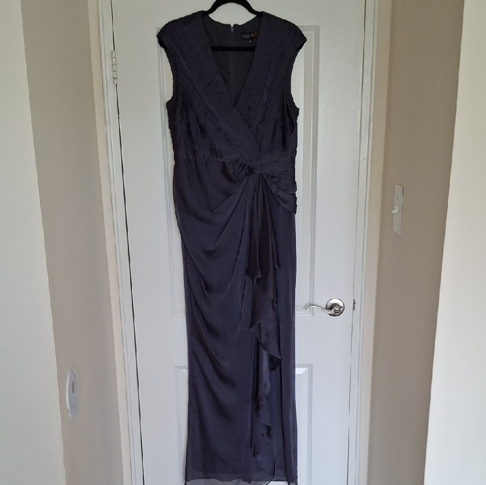 Adrianna Papell Blue Maxi Dress